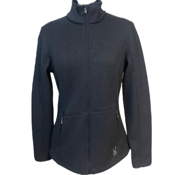 SPYDER Core Fleece Lined Full Zip Jacket in Graphite Gray Size Large - Picture 1 of 5